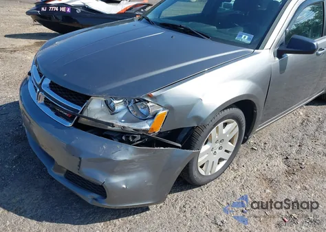 2013 Dodge Avenger Se V6 из США, поврежденный, VIN 1C3CDZAG7DN749313